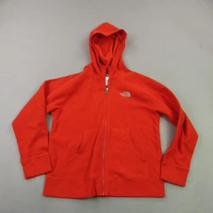 North Face Jacket Boys Medium Long Sleeve Full Zip Lightweight Hood 10/12 - Picture 1 of 11