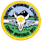 MINT Camp Buffalo Bill Central Wyoming Council Patch WY Boy Scouts BSA Cow Skull