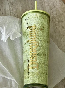 Disneyland / Starbucks 2025 Green Tinker Bell Tumbler & Straw New - Picture 1 of 2