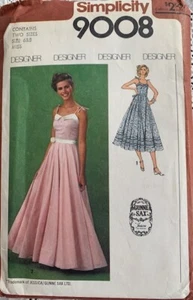 Vintage 70s Simplicity 9008 GUNNE SAX Long Dress Sewing Pattern PRAIRIE Sz 6 8 - Picture 1 of 3