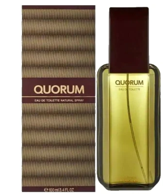 ANTONIO PUIG QUORUM EAU DE TOILETTE SPRAY FOR MEN 3.4 Oz /100 ml BRAND NEW ITEM! - Image 1 of 2