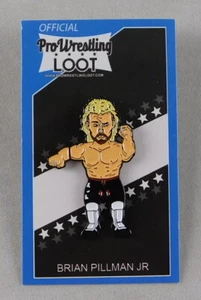 Brian Pillman Jr Pro Wrestling Loot Pin Wrestling Trading Card Exclusive WWE AEW - Picture 1 of 4