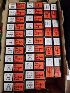 The New York Times Newspaper On Microfilms 5 Complete Years 1975 76 77 78 79 - Picture 1 of 5