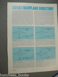 1980 article on Soviet aircraft, info, plans, specs for 34 planes - Picture 1 of 2