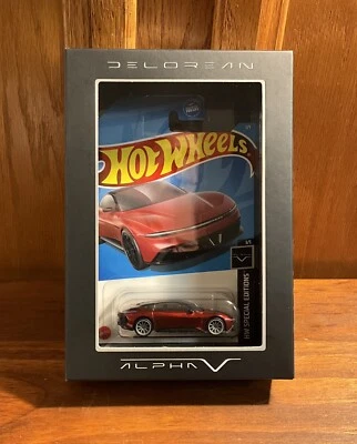 Hot Wheels RLC 2023 *Delorean Alpha 5* metal fundido a presión/neumáticos de piloto real/sellados Foto 1 de 4