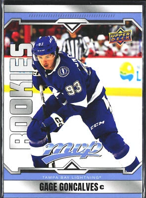 2024-25 Upper Deck MVP #235 Gage Goncalves RC Tampa Bay Lightning Rookie - Image 1 of 2