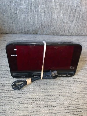 Equity Large 3" LED Digital Alarm Clock Model 3009531 Works Great! - Image 1 of 3