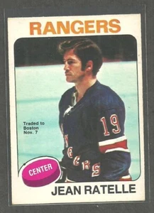 1975-76 OPC HOCKEY CARD TRADED VERSION # 243 JEAN RATELLE TOUGH RARE - Picture 1 of 2