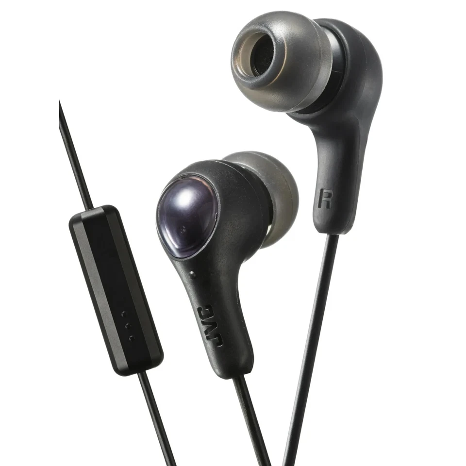 JVC HAFX7M GUMY Plus Earbuds (Black) Noise Isolation, Remote & microphone In-Ear - Image 1 of 1