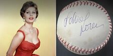 RARE Sophia Loren HOLLYWOOD ICONIC ACTRESS PSA/DNA Autographed Signed Baseball ￼