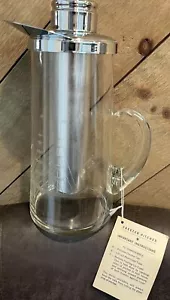 The Langsam-Billig Co Etched Glass "The Freezer Pitcher" Sailboat Etching Rare! - Picture 1 of 9