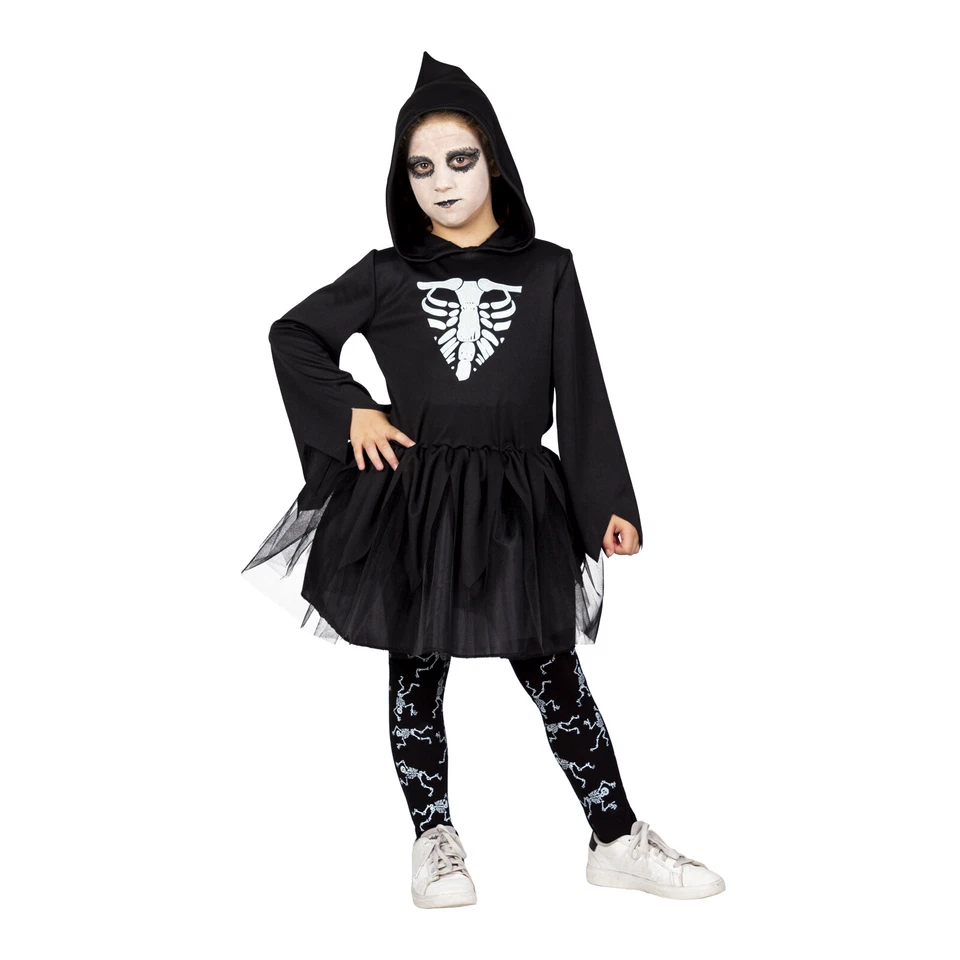 COSTUME LA MORTE BAMBINA DI CARNEVALE HALLOWEEN PEGASUS - Immagine 1 di 1