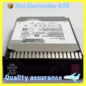 HPE 861590-B21 861607-001 8TB SAS 12G 7.2K 3.5" LFF 512e HDD Hard Drive New - Picture 1 of 4