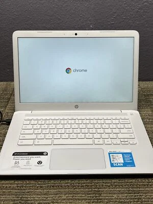 HP Chromebook 14" Laptop, Snow White, 32 GB, 4 GB RAM (14-db0030nr) 3227 - Image 1 of 4