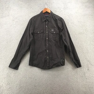 Harley Davidson Button Up Langarm Hemd Herren L Schwarz Baumwolle Brusttaschen - Bild 1 von 20