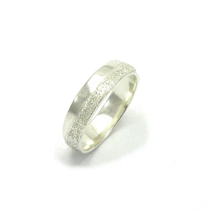 Bague en Argent massif anneau poinçonné 925 fait a la main - Picture 1 of 3