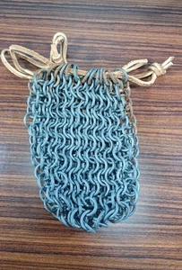 Cartera/bolsa medieval de cota de malla retro gótica renacentista de metal hecha a mano cincha - Imagen 1 de 8