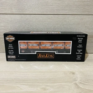 MTH Rail King Harley-Davidson Die-Cast O-Scale Gondola Car W/ LCL Cont #30-7275 - Picture 1 of 7