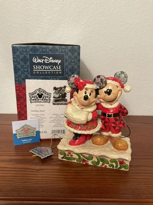 Jim Shore Disney Traditions “Holiday Duet “ Mickey & Minnie Figurine W/ Box - Image 1 of 4