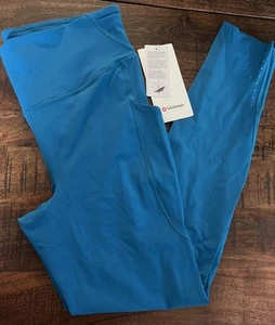NUEVO CON ETIQUETAS Lululemon Talla 12 Rápido Libre HR Apretado 28” *Bolsillos HWIB Azul Hawaiano - Imagen 1 de 4