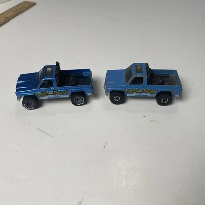 De colección 1977 Hot Wheels Real Riders y Blackwall Blue Bywayman Silverado Eagle Foto 1 de 4