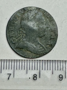 1771 George III Farthing - Very Thin - Contemporary Non Regal (F325) - Picture 1 of 2