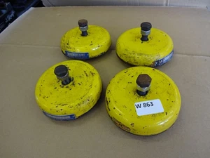 Pieds / supports anti vibrations pour machine 120 mm x M12 cimentation résistante - Photo 1/7