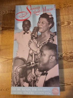 Swing That Music - Big Band Compilation, Box Set 4 Cassettes and Book VG  - Image 1 of 4