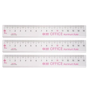 3pcs Straight Ruler 15cm Metric Corrugated Edge Measuring Tool, Persian Pink - Picture 1 of 5