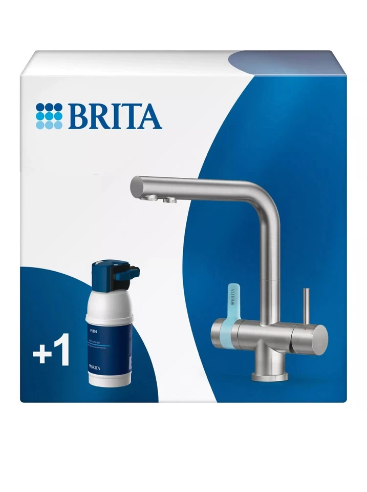 BRITA mypure P1 3-Way Water Filter Tap, Rectangle, Reduces Chlorine & Limescale - Image 1 of 4