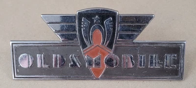 1937 Oldsmobile Emblem Badge Dash Radio Delete Radiator Trunk Original - Image 1 of 4