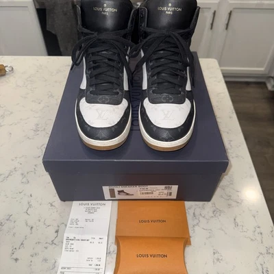 Bota tênis Louis Vuitton LV Rivoli tamanho 13 (BFRU1PMMOEBN110) com recibo. - Imagem 1 de 4