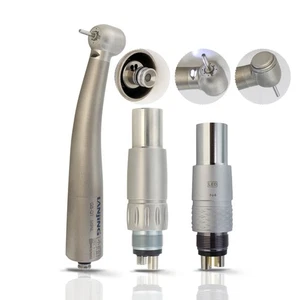 Ti Dental Alta Velocidad Turbina Fibra Óptica Cabezal Estándar 26W NSK Acoplador Phatelus - Imagen 1 de 87