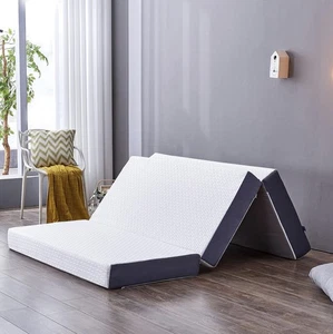 INOFIA Materasso Matrimoniale Pieghevole Tri-Fold Memory Foam 135x190x15cm con Lavabile - Foto 1 di 7