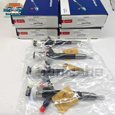 4x 23670-09070 Diesel Fuel Injector For 2005-2007 Toyota Hiace 2KD-FTV 1KD-FTV Foto 1 de 4