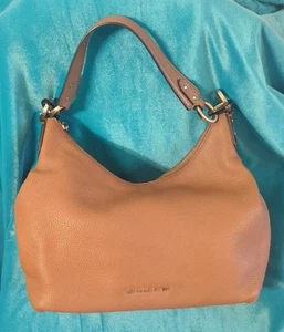 Michael Kors Lydia Large Camel Brown Tan Very Soft Leather Hobo Bag - Picture 1 of 11