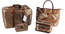 SET BORSE DA VIAGGIO 4 PZ Beige Marrone