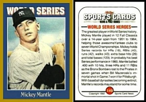 1992 Sports Cards Mickey Mantle NM - New York Yankees - Picture 1 of 1