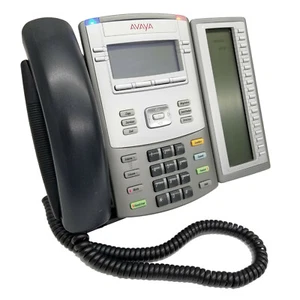 Nortel Anatel Avaya 1120E NTYS03 Business Phone w/NTYS08 Expansion Module - Picture 1 of 8