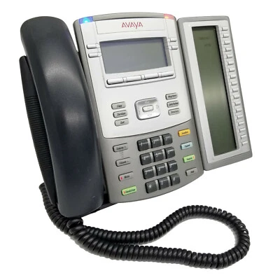 Nortel Anatel Avaya 1120E NTYS03 Business Phone w/NTYS08 Expansion Module - Image 1 of 4