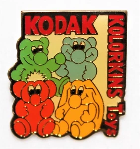 1989 KODAK Kolorkins Toys Pin Vintage Collectible Enamel Lapel Pin - Picture 1 of 2