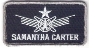 Stargate Aufnäher mit Scratch Namensschild Samantha Carter Hook and Loop Patch - Bild 1 von 1