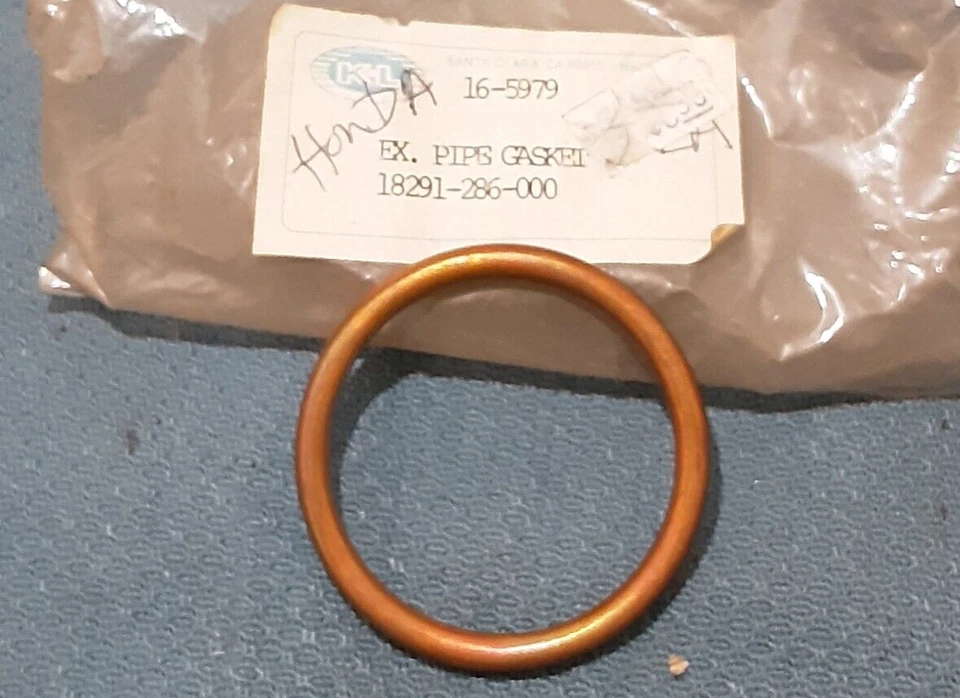 JUNTA K&L 16-5979 CANTIDAD 3 NUEVA, EX. TUBO HONDA CUSTOM CX500 ALA DORADA GL100 79-87 Foto 1 de 1