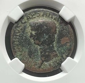 ** CAESAR ** ROMAN EMPIRE CLAUDIUS AD 41-54 AE AS LIBERTAS STG NGC ANCIENT (008) - Picture 1 of 7