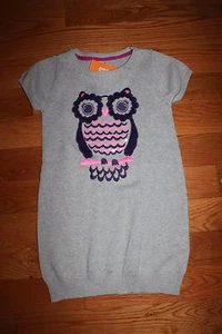 NWT Gymboree Fairy Tale Forest Size 7 Gray Purple Owl Sweater Dress - Picture 1 of 1