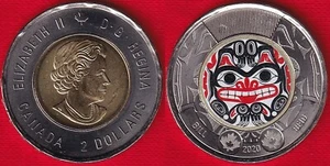 Canada 2 dollars 2020 "Bill Reid" BiMetallic Coloured UNC - Picture 1 of 1