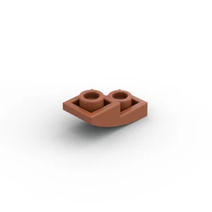 Lego 5x Bogenstein 1x2 slope curved inverted 24201 dunkel dark orange - Picture 1 of 1