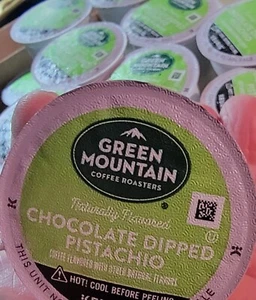 6x Keurig Green Mountain CHOCOLATE DIPPED PISTACHIO Coffee Pods FRESH 1/24/2026 - Picture 1 of 6