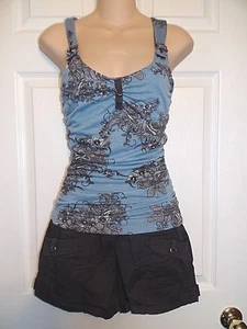 Damen NEU Small S JOLT Struck by Style Strampler Pullover Einteiler Shorts & Top - Bild 1 von 6