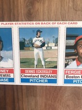 1976 HOSTESS PANEL #136-138 DENNIS ECKERSLEY—TOUGH ROOKIE—100% LINES💥*** (wph)